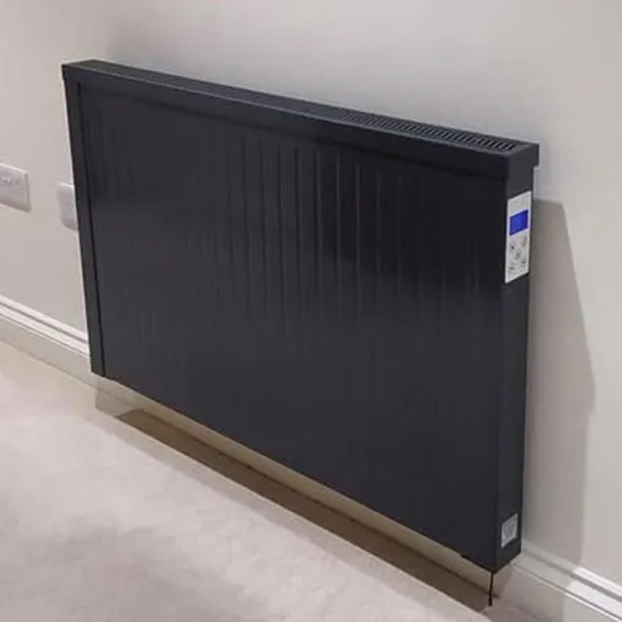 A NEOS electric radiator fitted in a customer's home